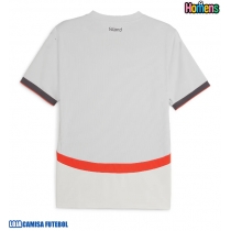 Camisa de Futebol Islândia Equipamento Secundário 2024 Manga Curta